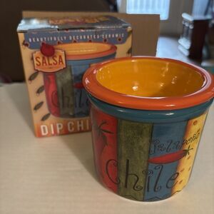 Dip Chiller With Bernadette Deming Design Certified Manufacturing Ceramic NIB